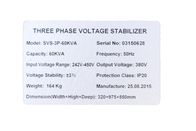 3 Phase Digital Servo Controlled Voltage Stabilizer , Compensated Automatic Voltage Stabilizer