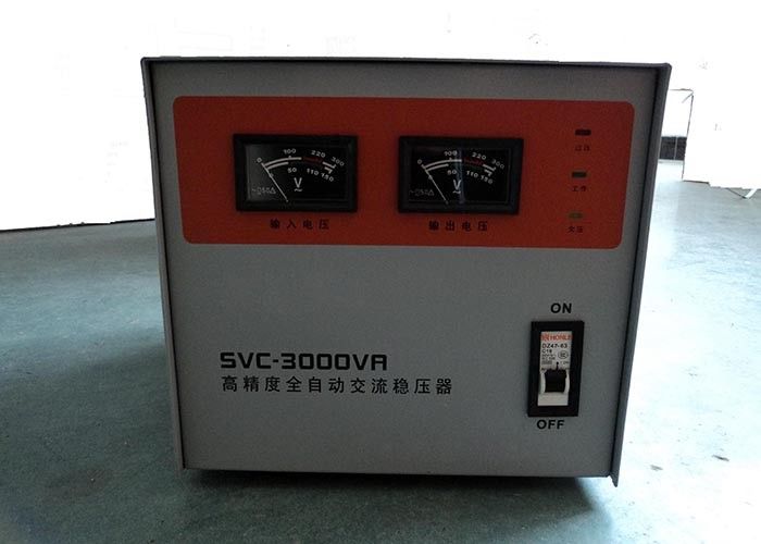 Small 3KVA SVC 110V / 220V IP20 Single Phase Voltage Stabilizer Light Weigh